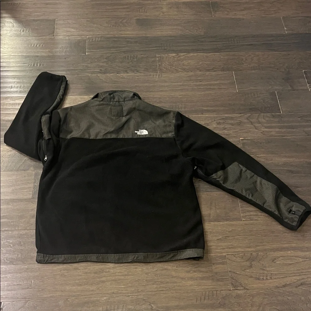 The North Face Denali Jacket Windowpane Black Gray Men’s Size XXL